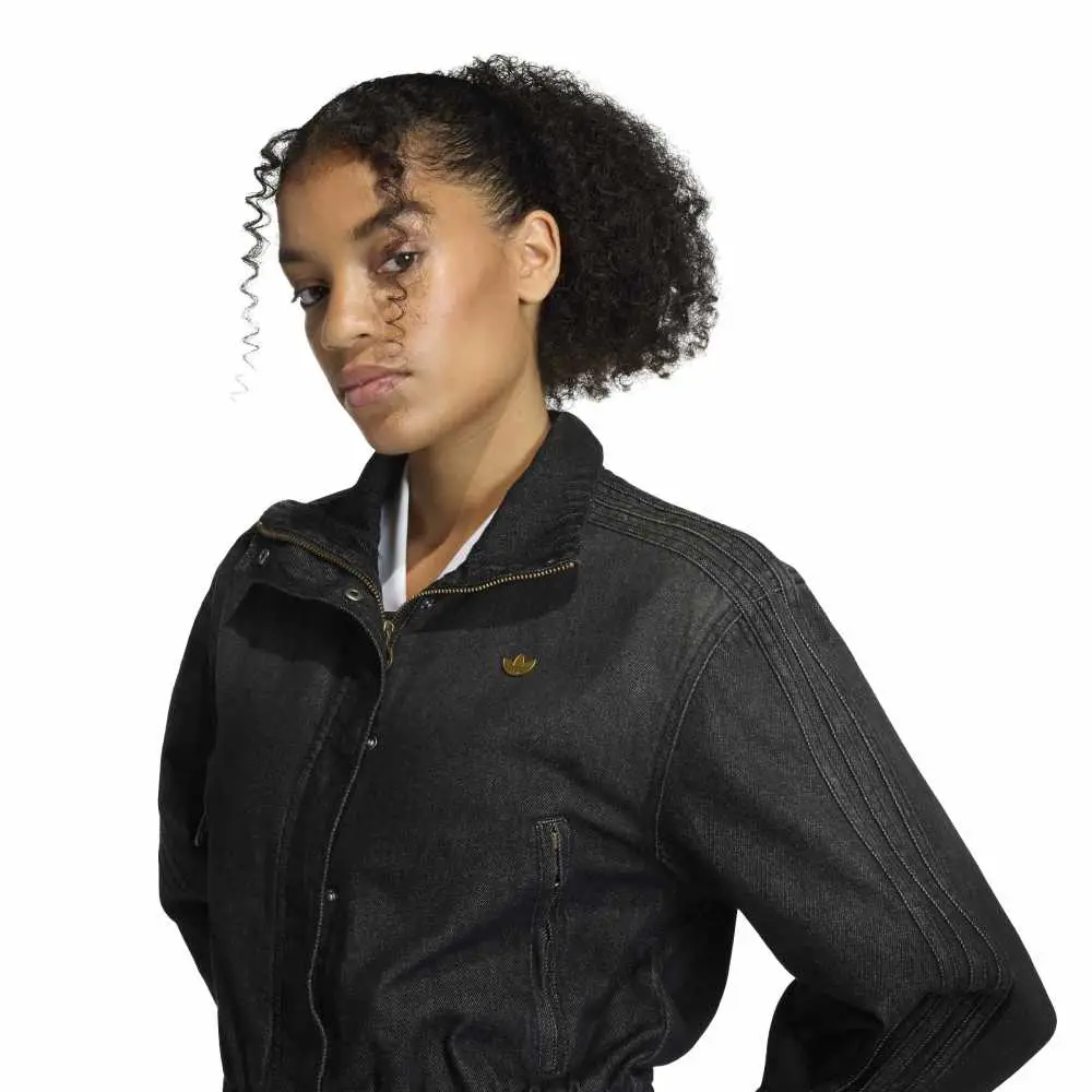 Denim Track Jacket Black - Image 4