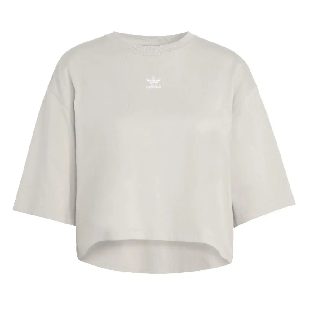 Essentials Crop T-Shirt Beige