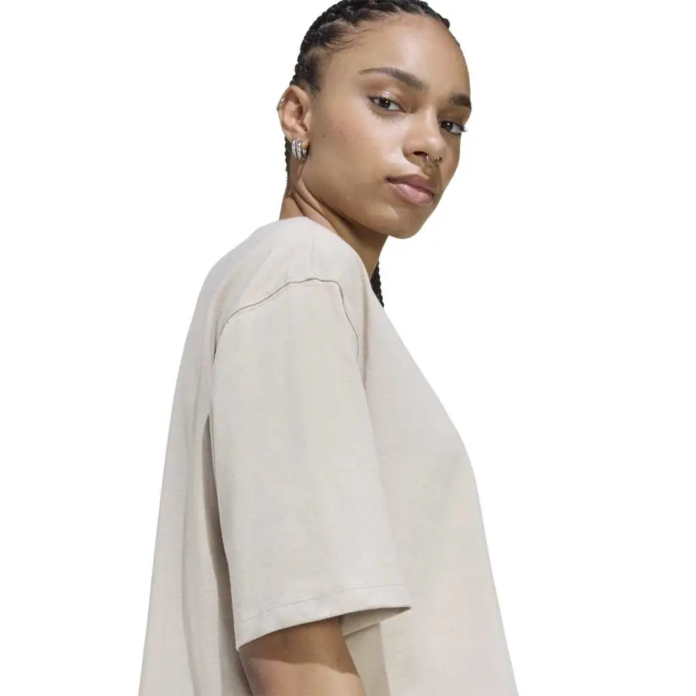 Essentials Crop T-Shirt Beige - Image 4