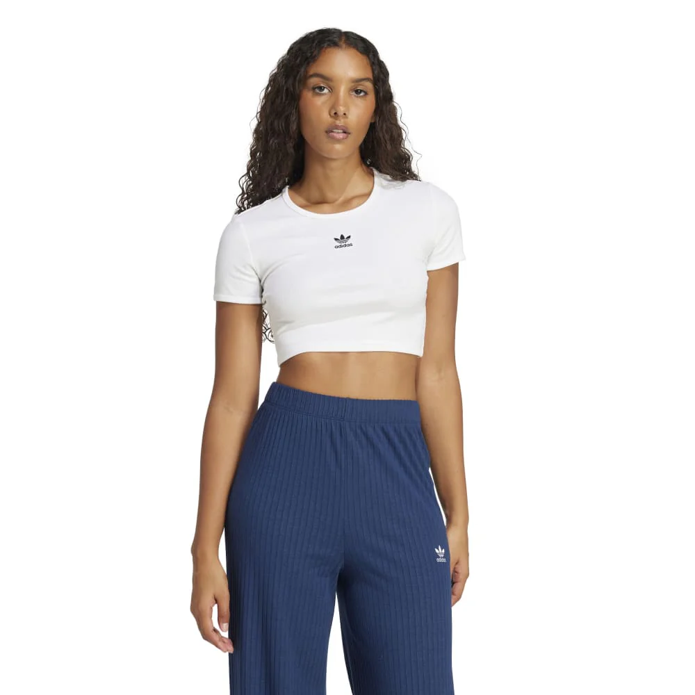 Essentials Ribbed T-Shirt White - Image 2