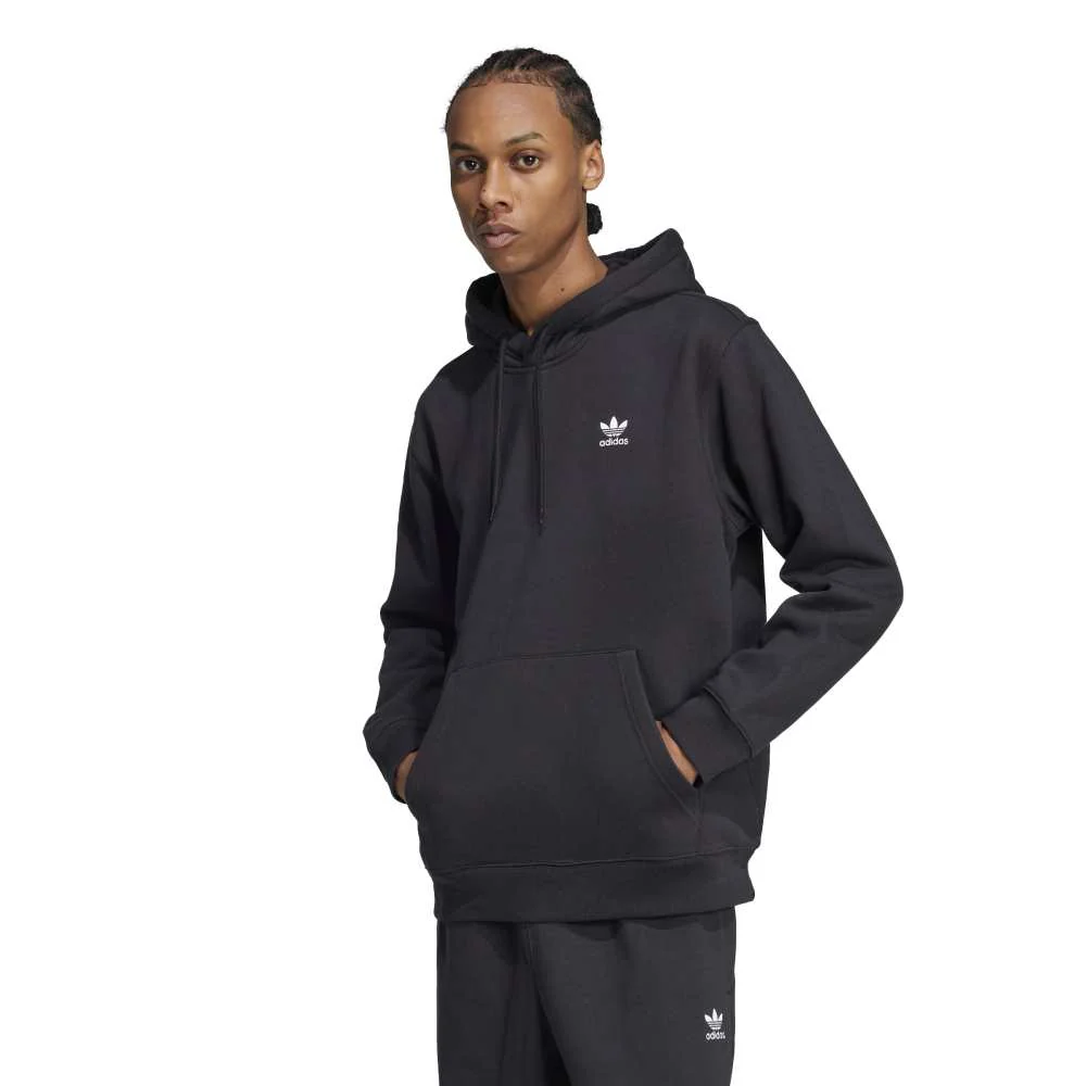 Trefoil Essentials Loose Hoodie Black - Image 2