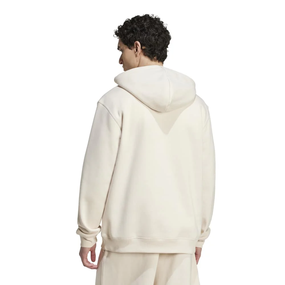 Trefoil Essentials Loose Hoodie White - Image 3