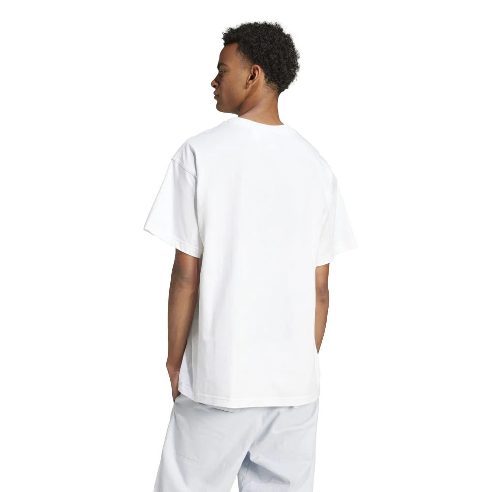 Trefoil Essentials Oversized T-Shirt White - Image 3