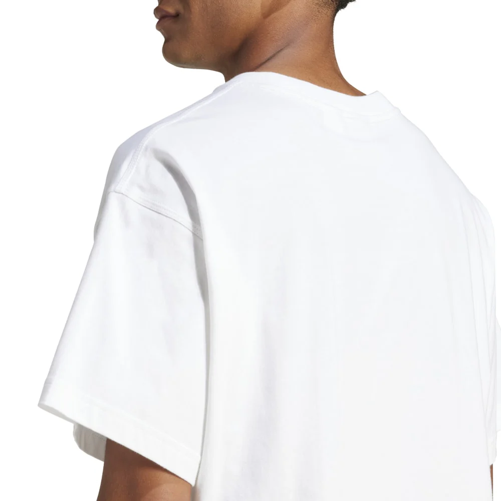 Trefoil Essentials Oversized T-Shirt White - Image 5