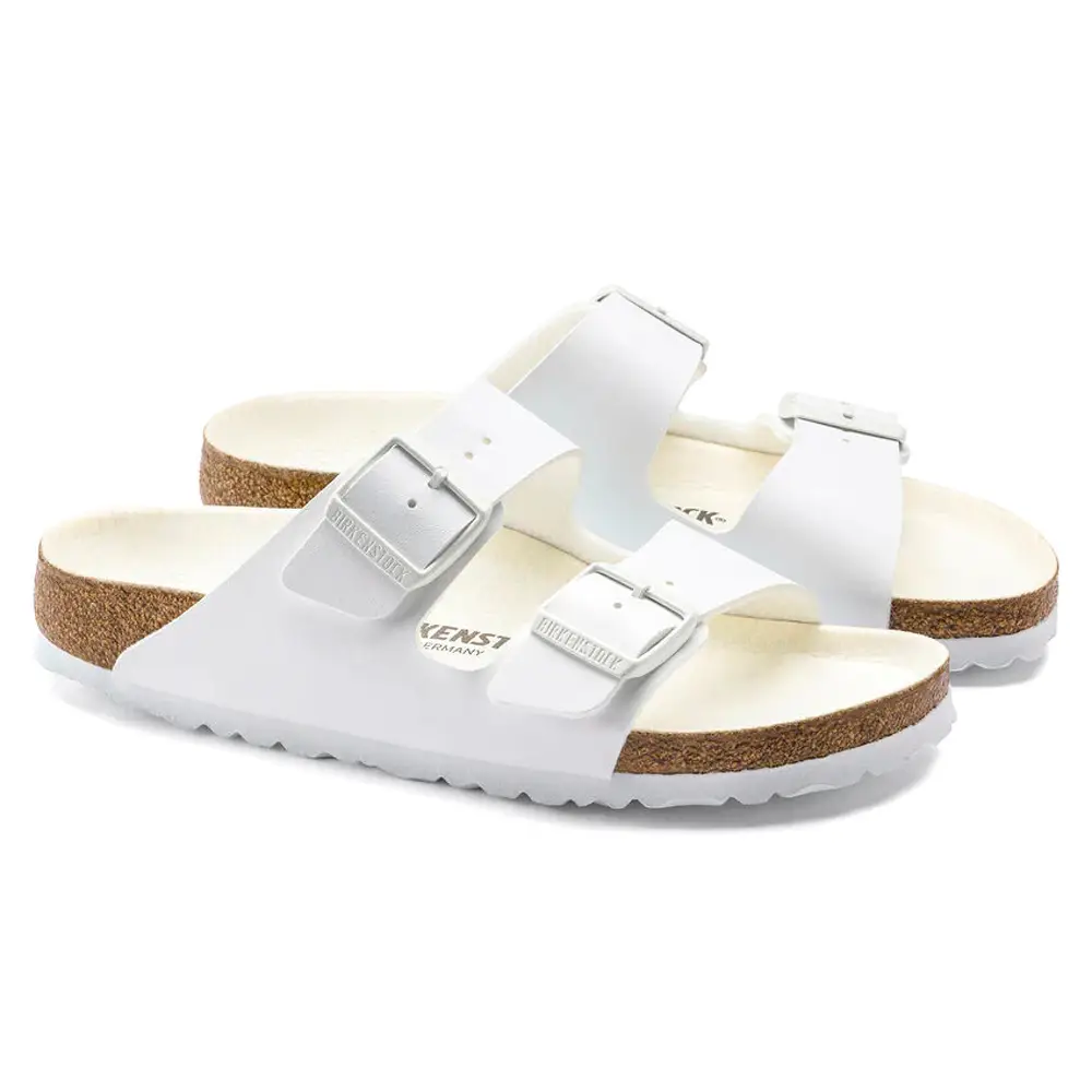 Arizona Triples White Birko Flor Sandals - Image 2