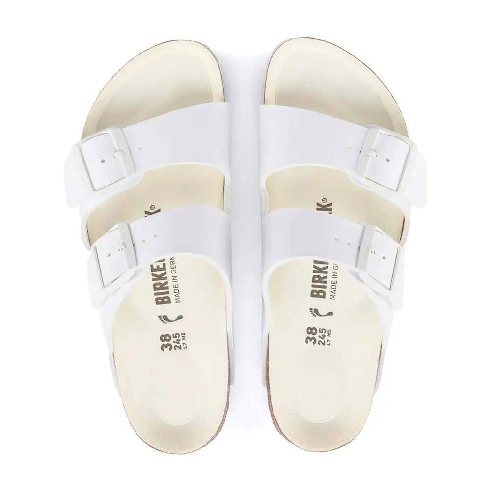 Arizona Triples White Birko Flor Sandals - Image 3