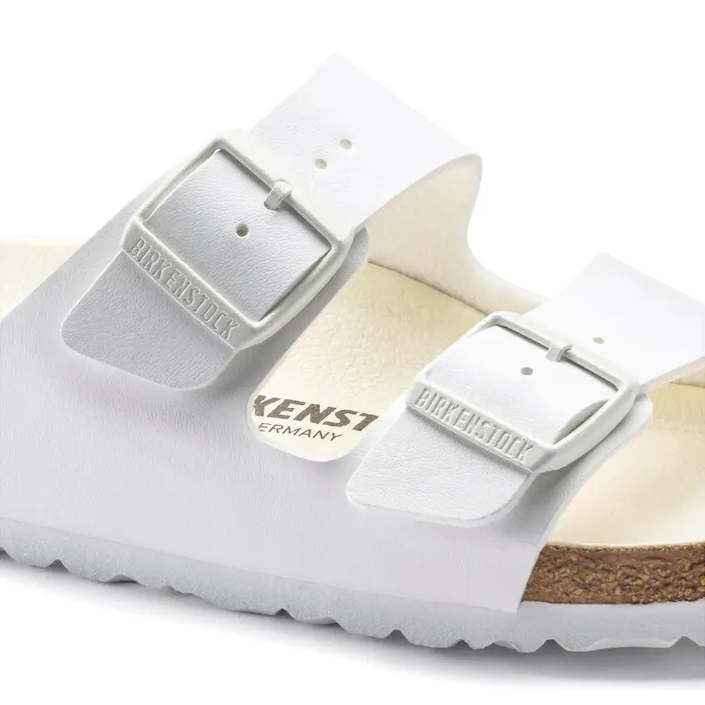 Arizona Triples White Birko Flor Sandals - Image 5
