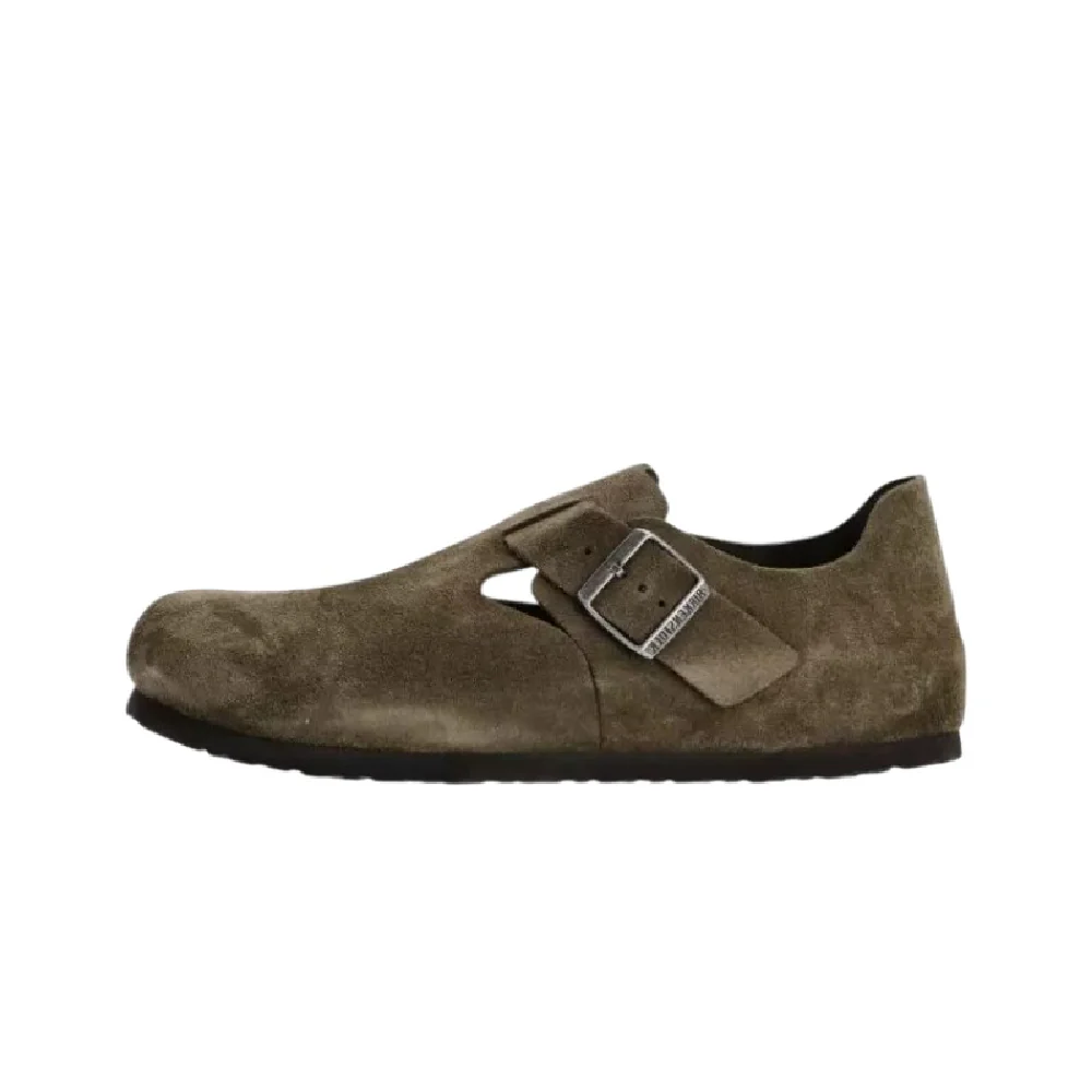 London Suede Thyme Sandals Green