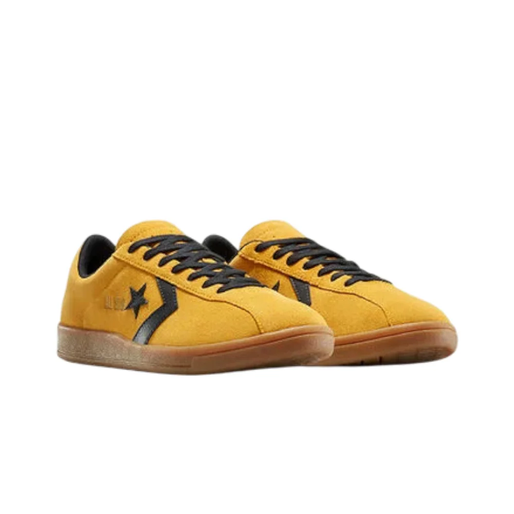 All Star Classic Trainer Suede Sneakers Yellow Black - Image 2