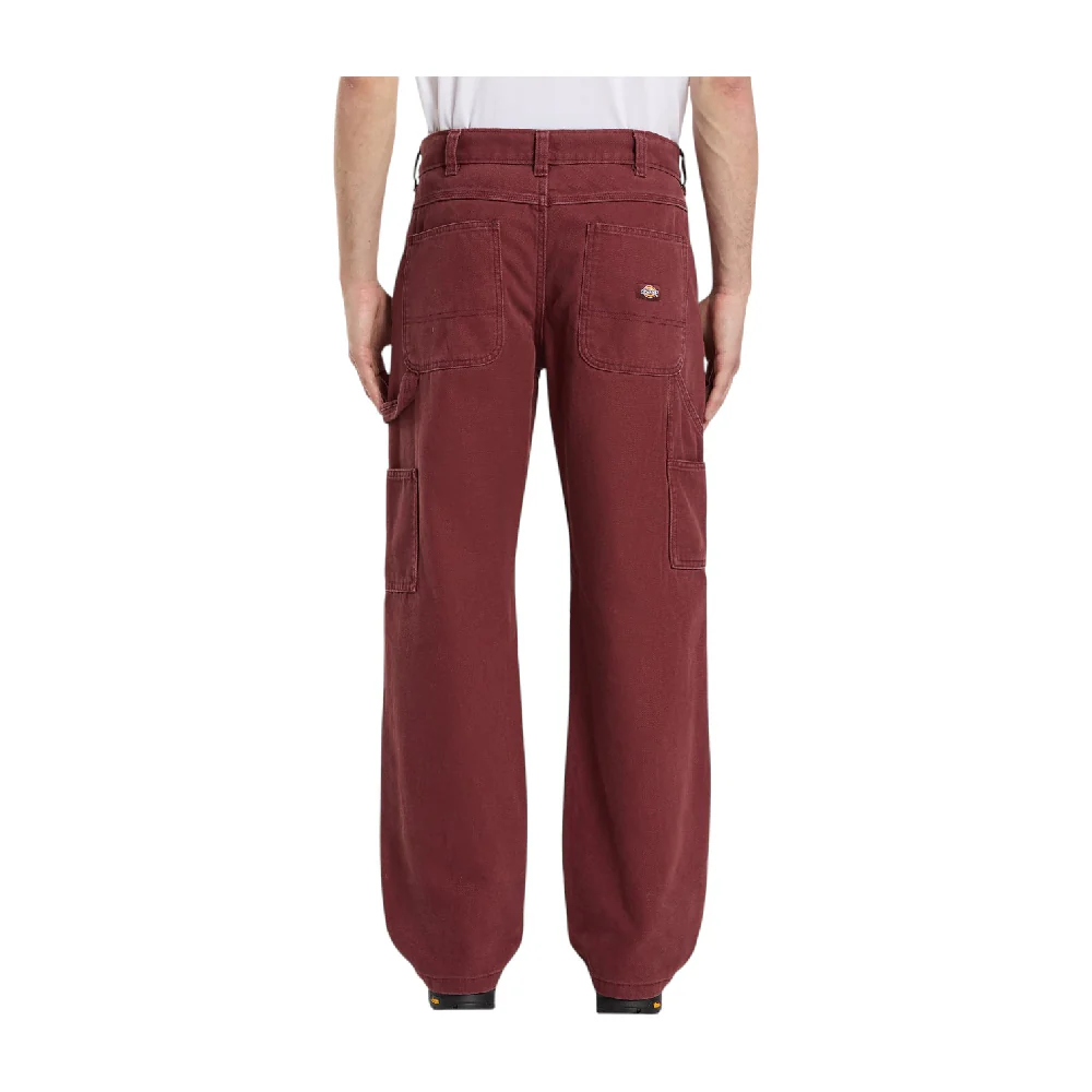 Double Knee Canvas Carpenter Pant Bordeaux - Image 4
