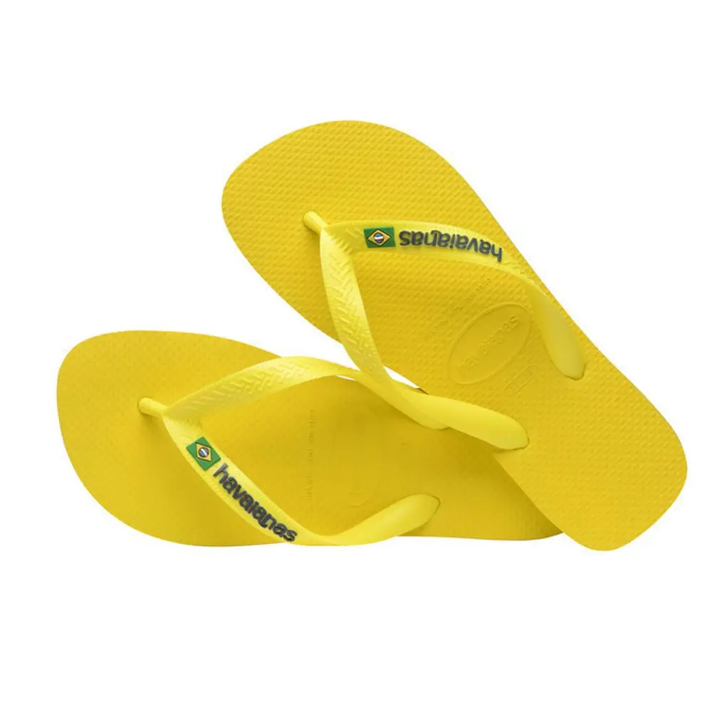 Brasil Logo Neon Flip Flops - Image 4