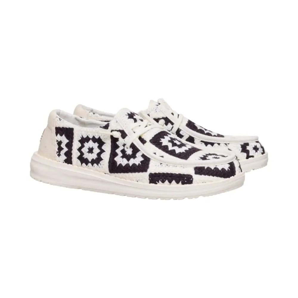 Wendy Cottage Crochet White Black - Image 2