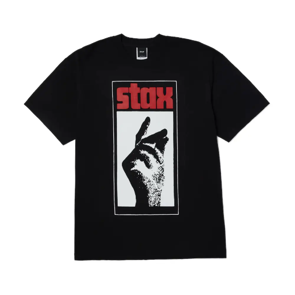 Stax Snap T-Shirt Black