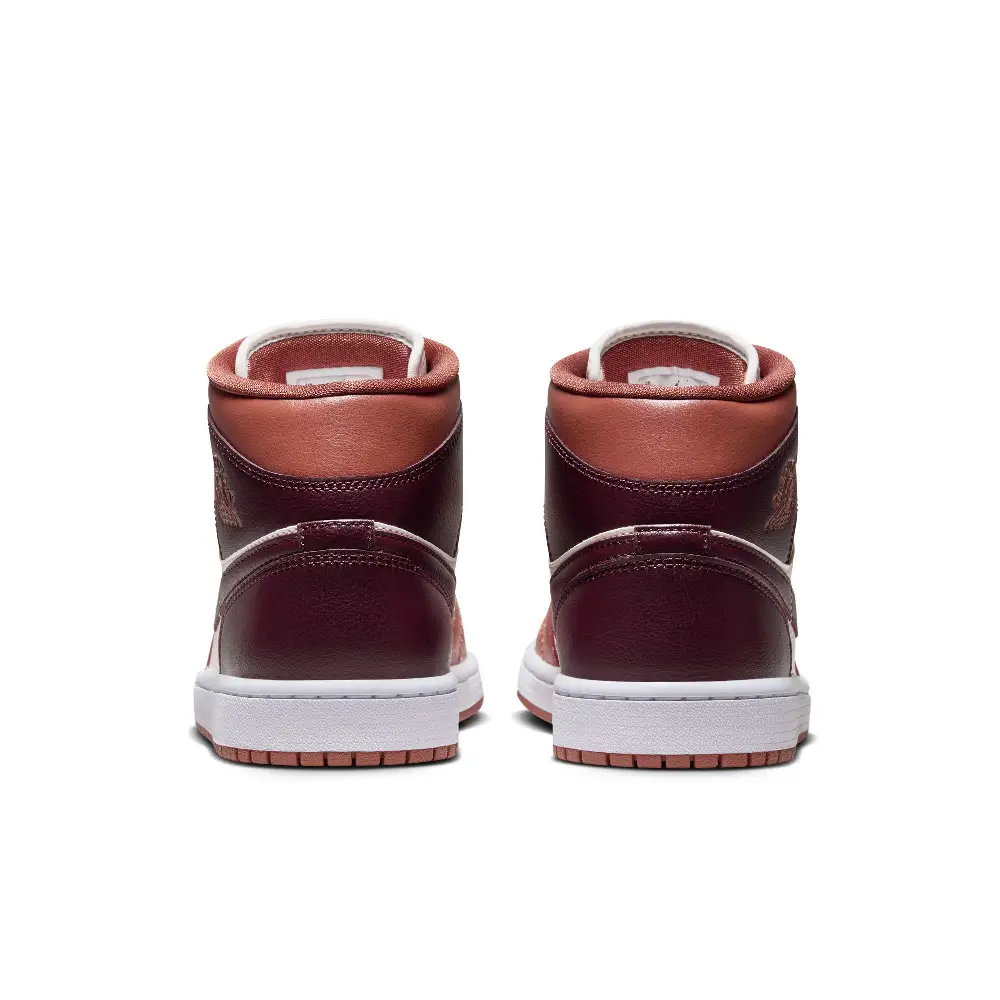 Air Jordan 1 Mid Dusty Peach Night Maroon - Image 5