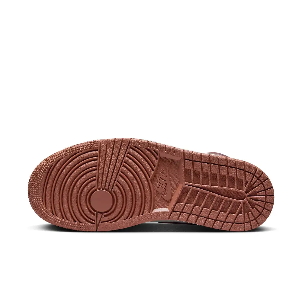 Air Jordan 1 Mid Dusty Peach Night Maroon - Image 6