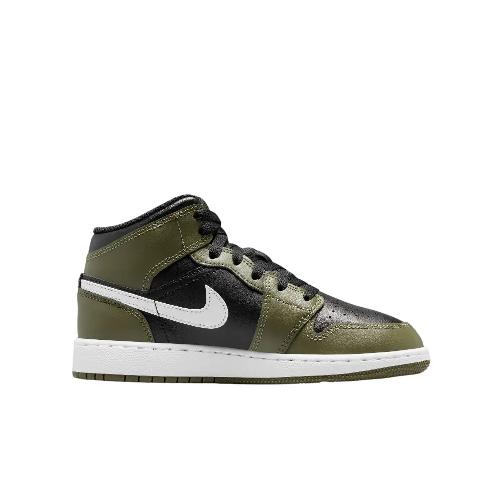 Air Jordan 1 Mid Medium Olive (GS) - Image 3