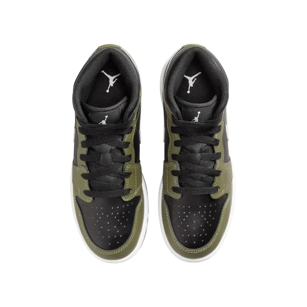 Air Jordan 1 Mid Medium Olive (GS) - Image 4