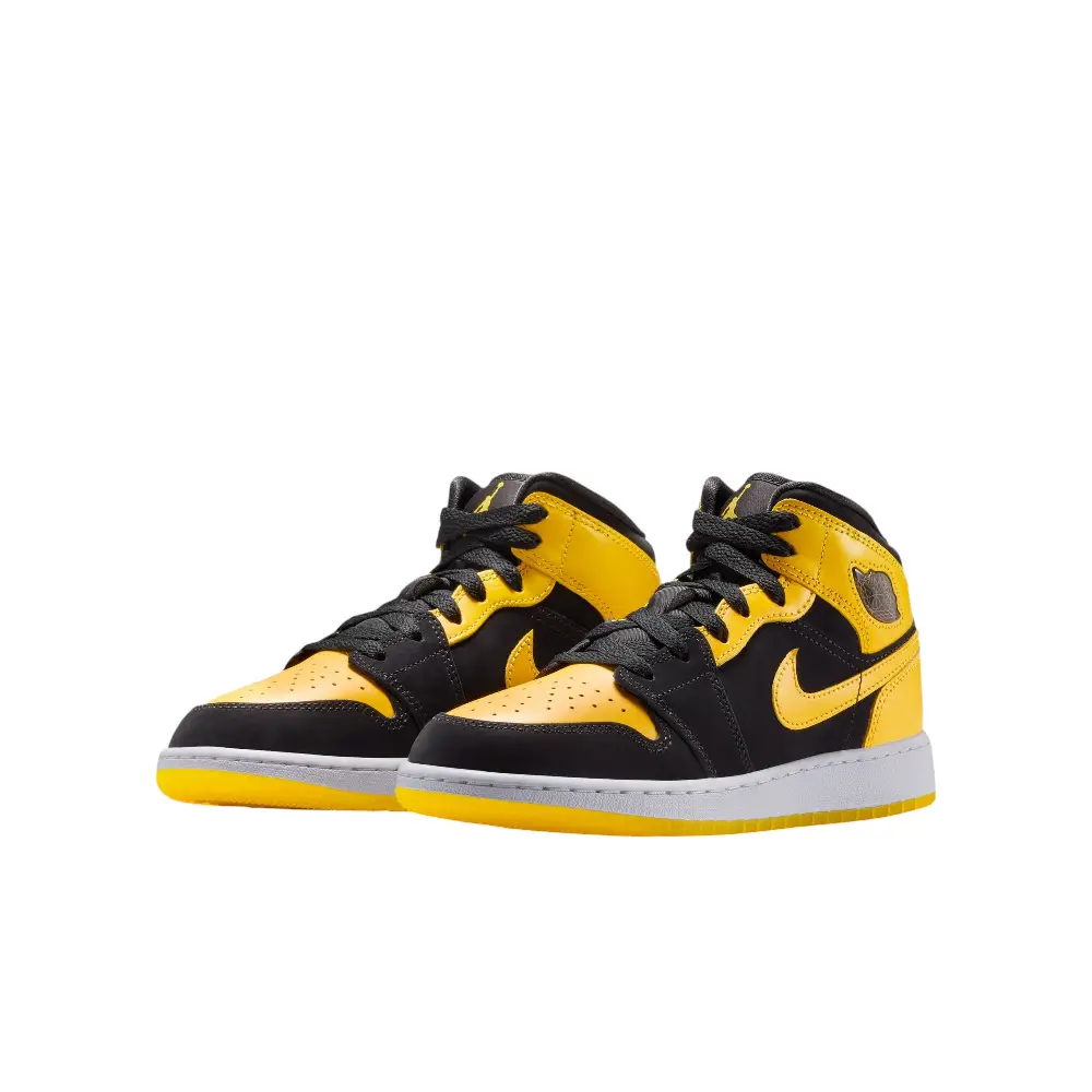 Air Jordan 1 Mid SE Yellow Black (GS) - Image 2