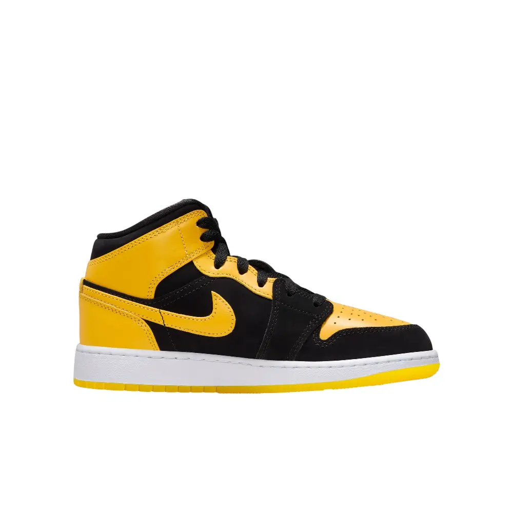 Air Jordan 1 Mid SE Yellow Black (GS) - Image 3