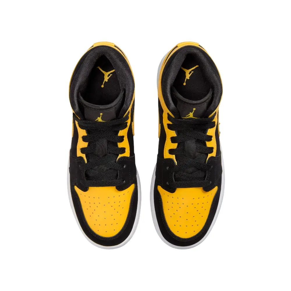 Air Jordan 1 Mid SE Yellow Black (GS) - Image 4