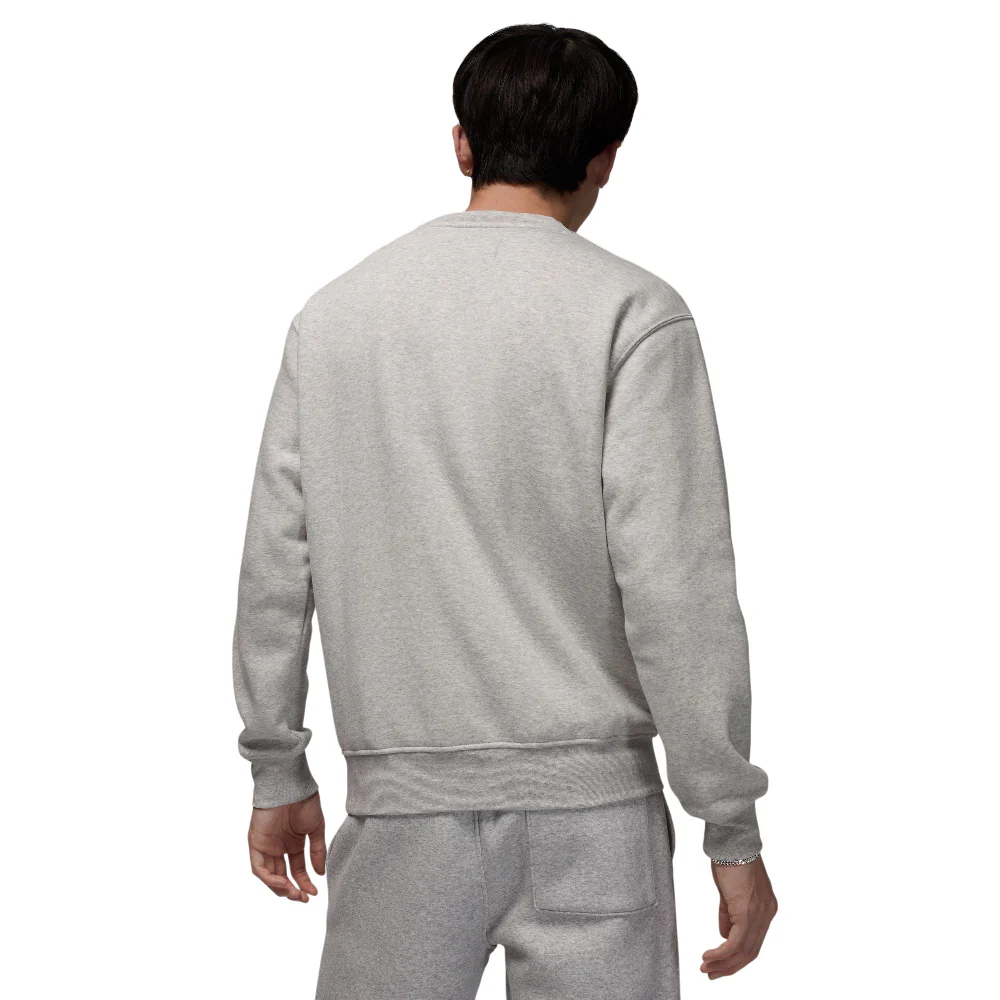 Brooklyn Fleece Crew-Neck Sweatshirt Grey - Image 2
