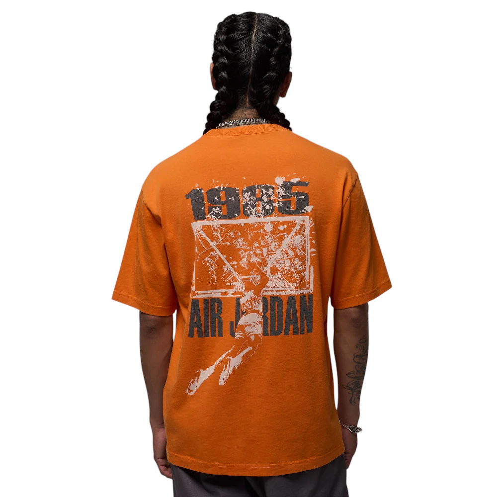 Brooklyn Oversized Graphic T-Shirt Orange - Image 2