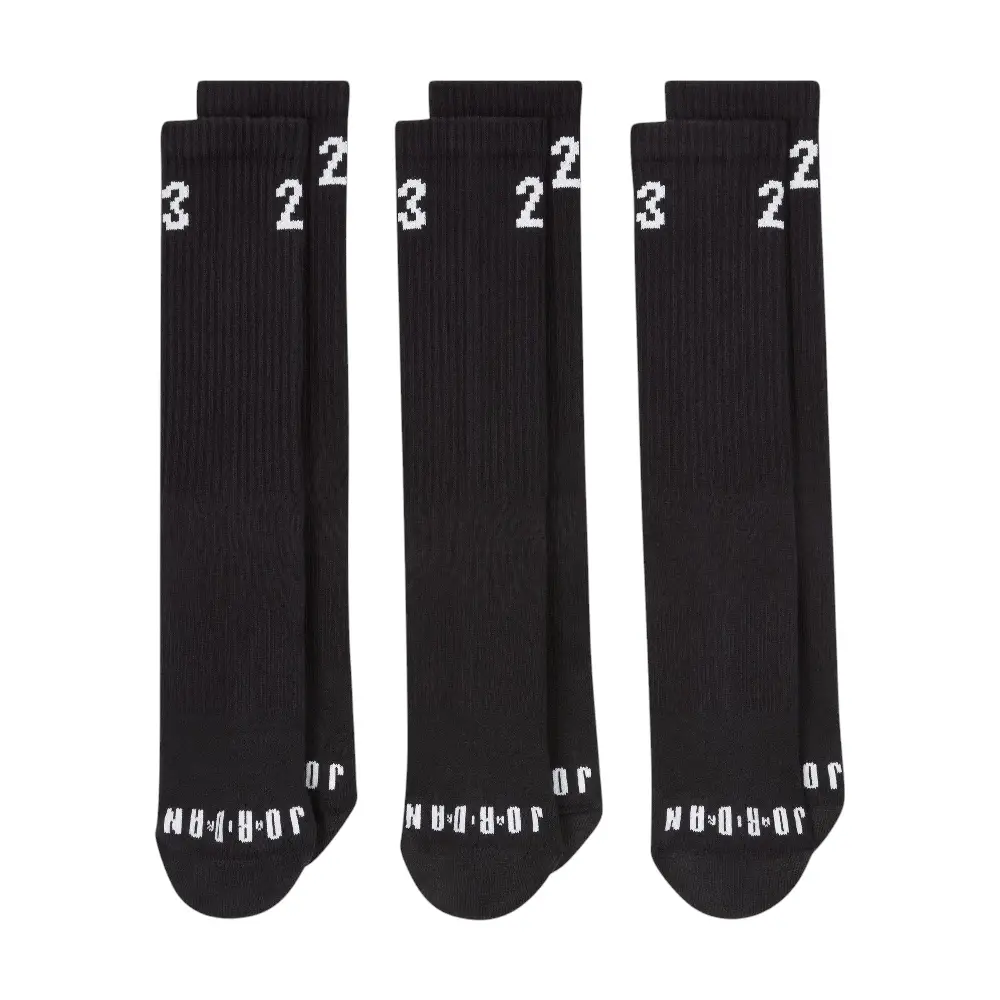 Essentials Crew Socks (3 Pairs) Black - Image 2