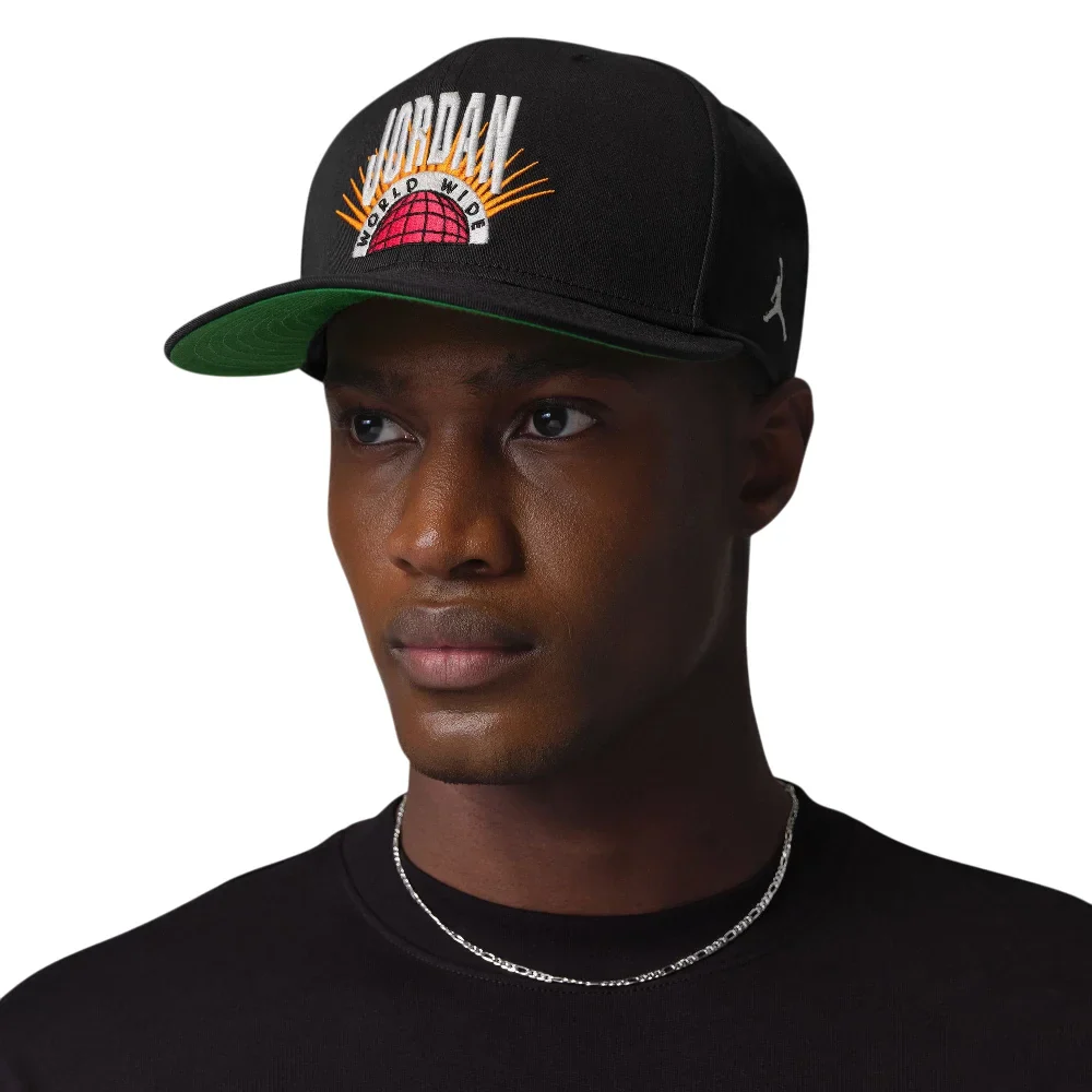 Essentials Pro Structured Flat Bill Hat Black
