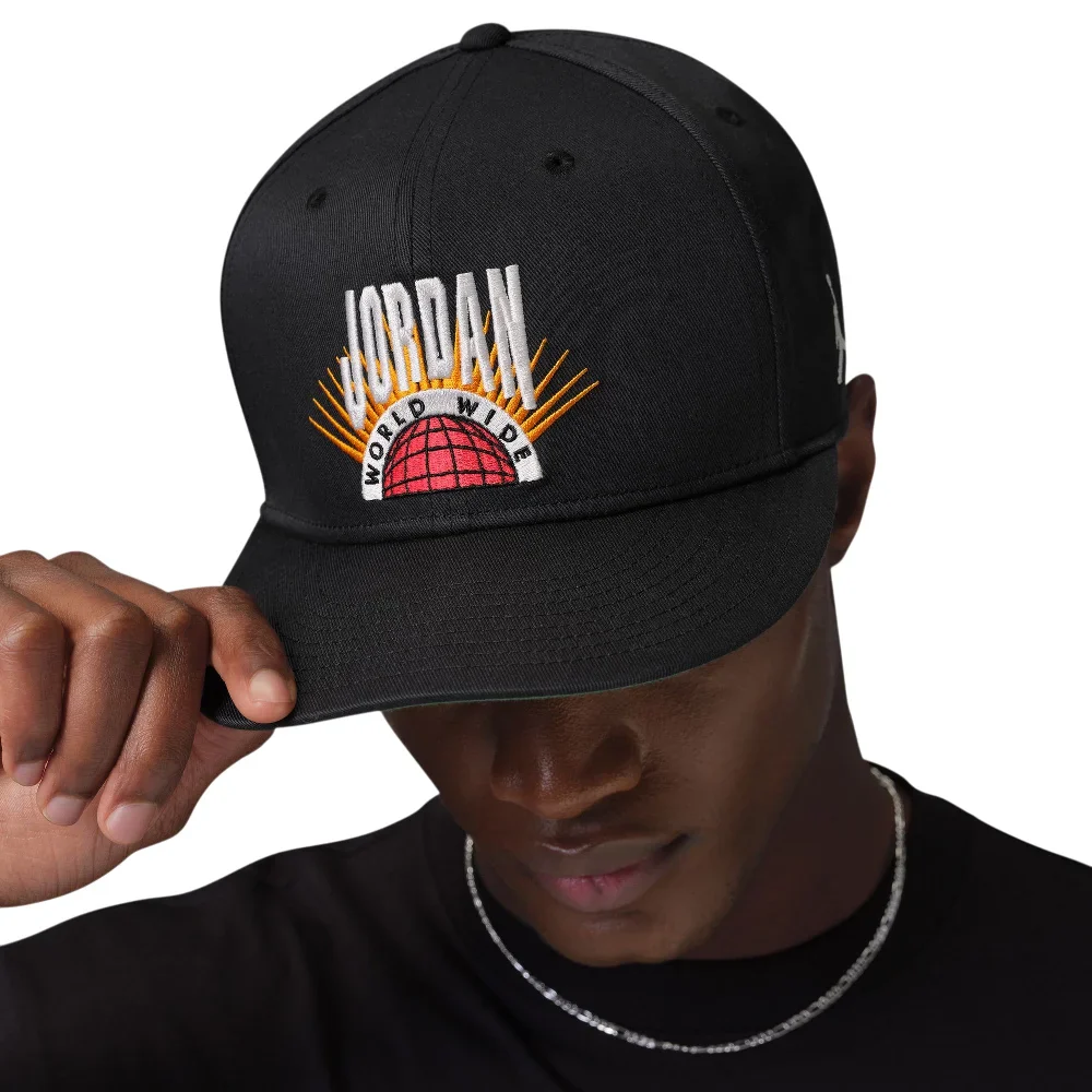 Essentials Pro Structured Flat Bill Hat Black - Image 2