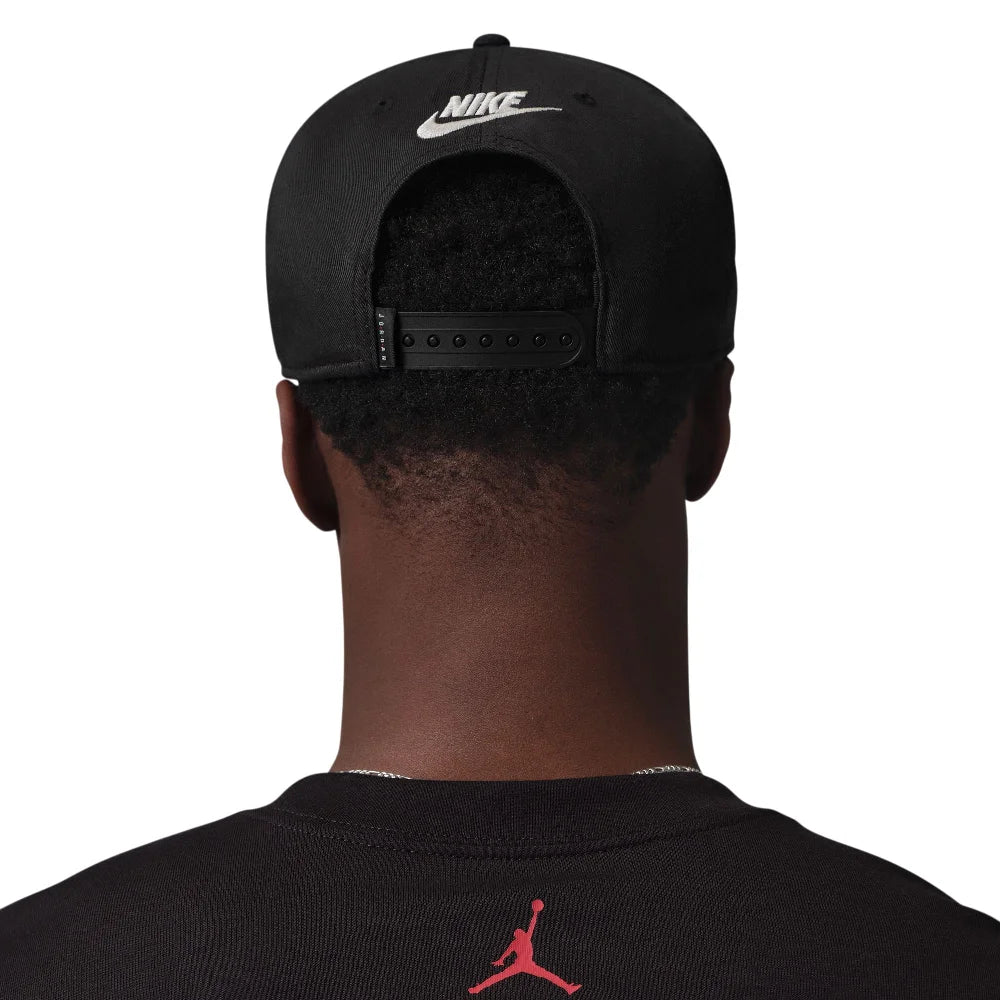 Essentials Pro Structured Flat Bill Hat Black - Image 3