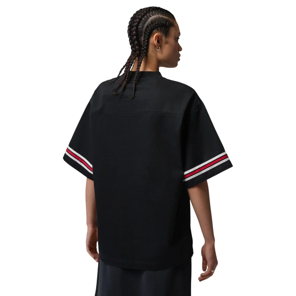 Flight Woven Jersey Top Black - Image 2