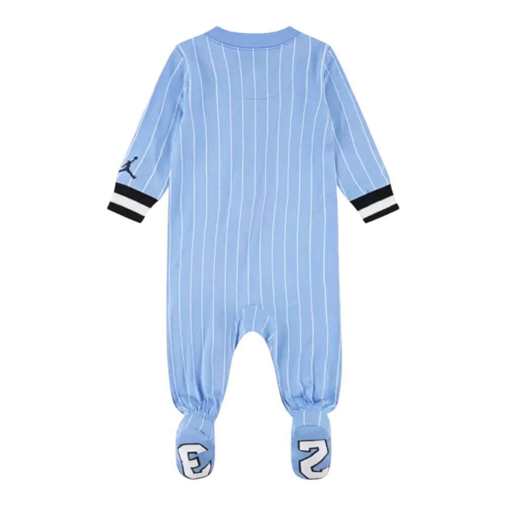 MJ 23 Jersey Footed Coverall Blue - Image 2