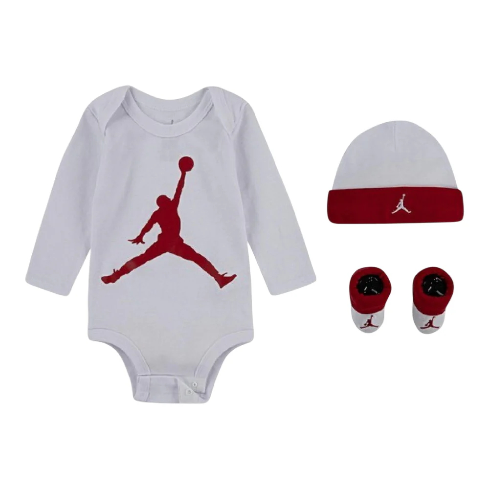 Romper/Hat/Slippers Set - 0-6M White