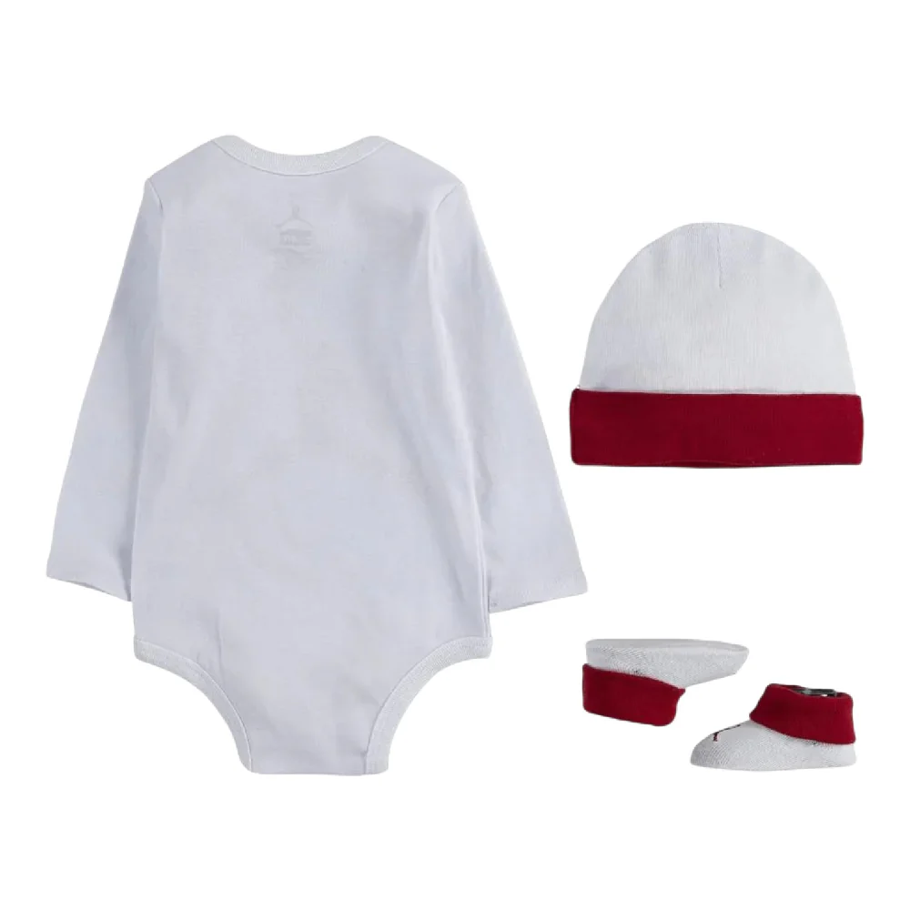Romper/Hat/Slippers Set - 6-12M White - Image 2