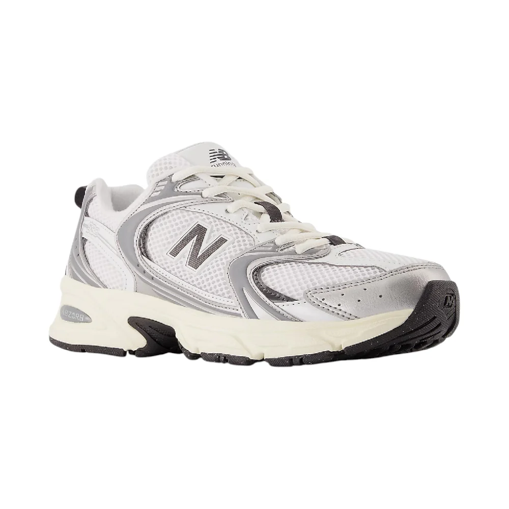 530 White Silver Black Sneakers - Image 2