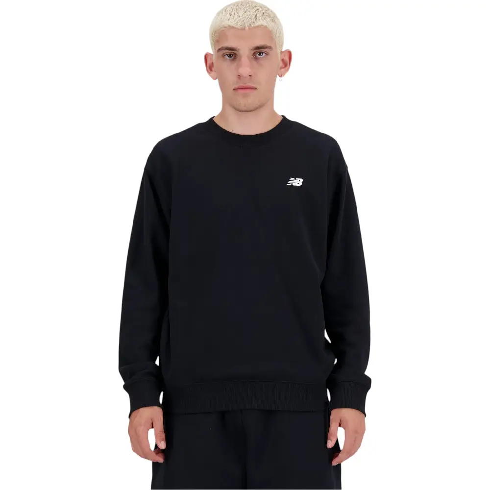 Small Logo French Terry Crew Sweat Black