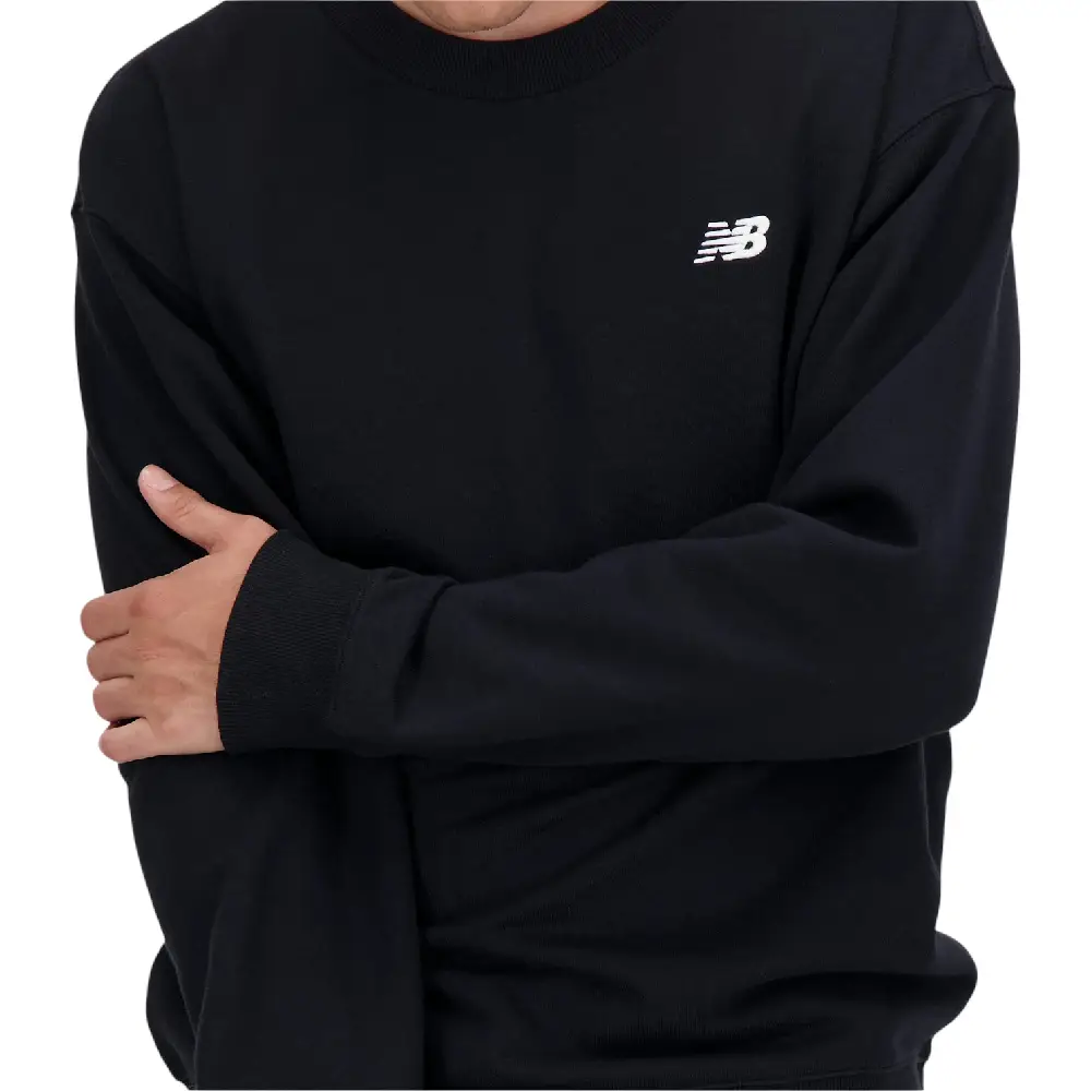 Small Logo French Terry Crew Sweat Black - Image 4