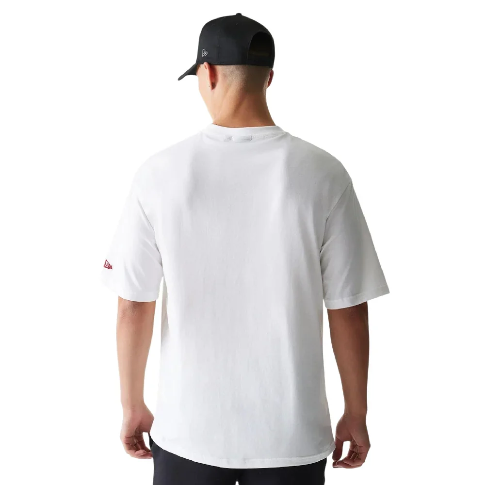 Chicago Bulls NBA League Essential White Oversized T-Shirt - Image 2