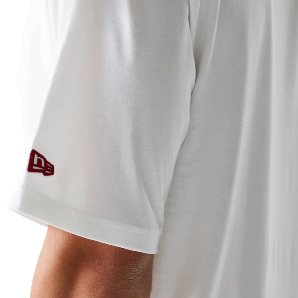 Chicago Bulls NBA League Essential White Oversized T-Shirt - Image 4