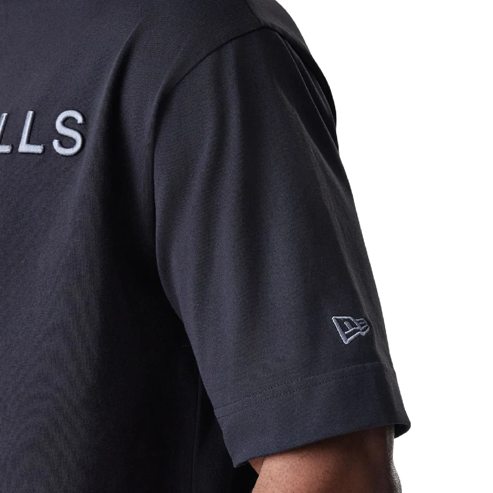 Chicago Bulls NBA Linear Black T-Shirt - Image 4