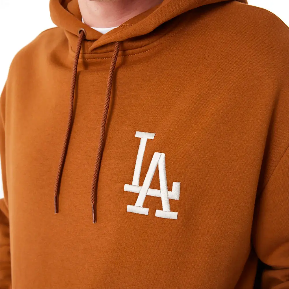 La Dodgers League Essential Oversized Brown Hoodie - Image 5