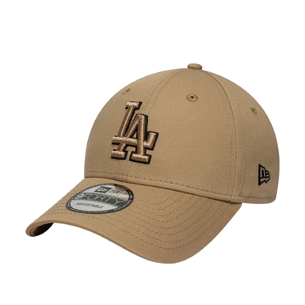 LA Dodgers MLB Team Outline Light Beige 9FORTY Cap