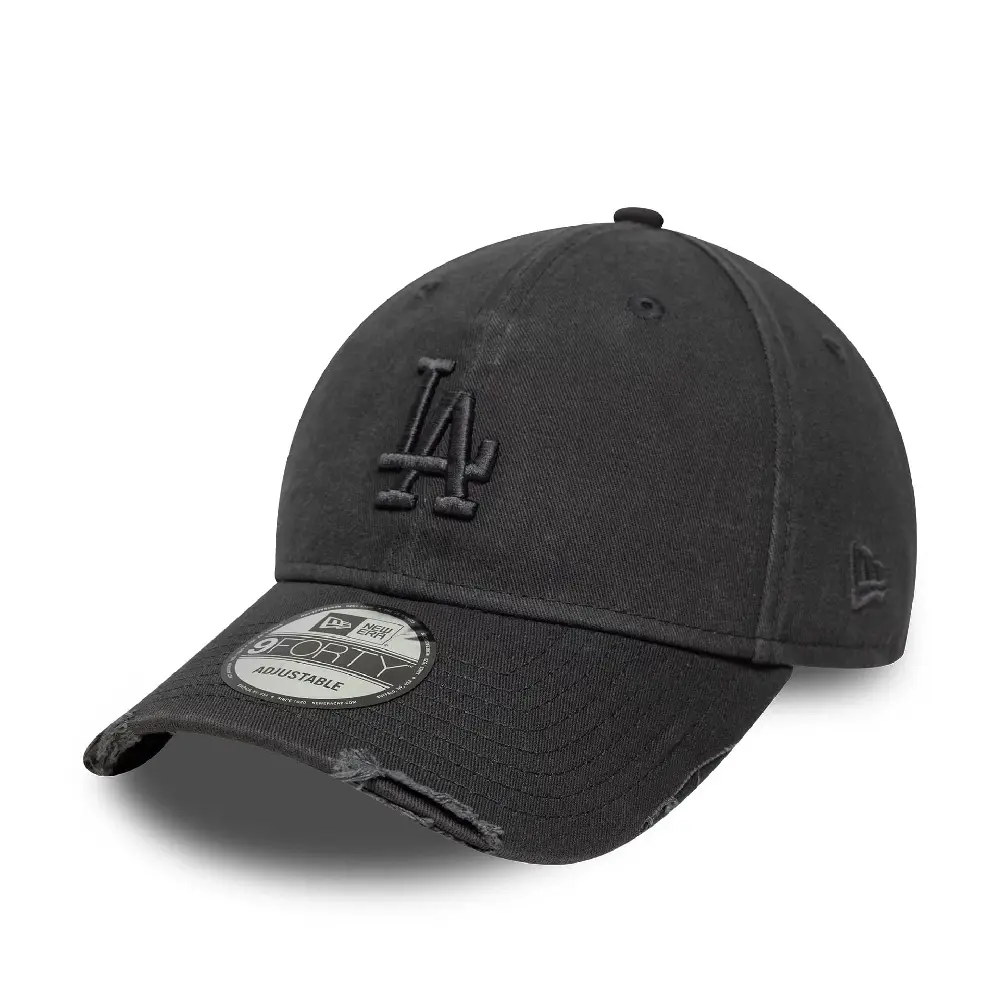 LA Dodgers MLB Washed Distressed Charcoal 9FORTY Cap