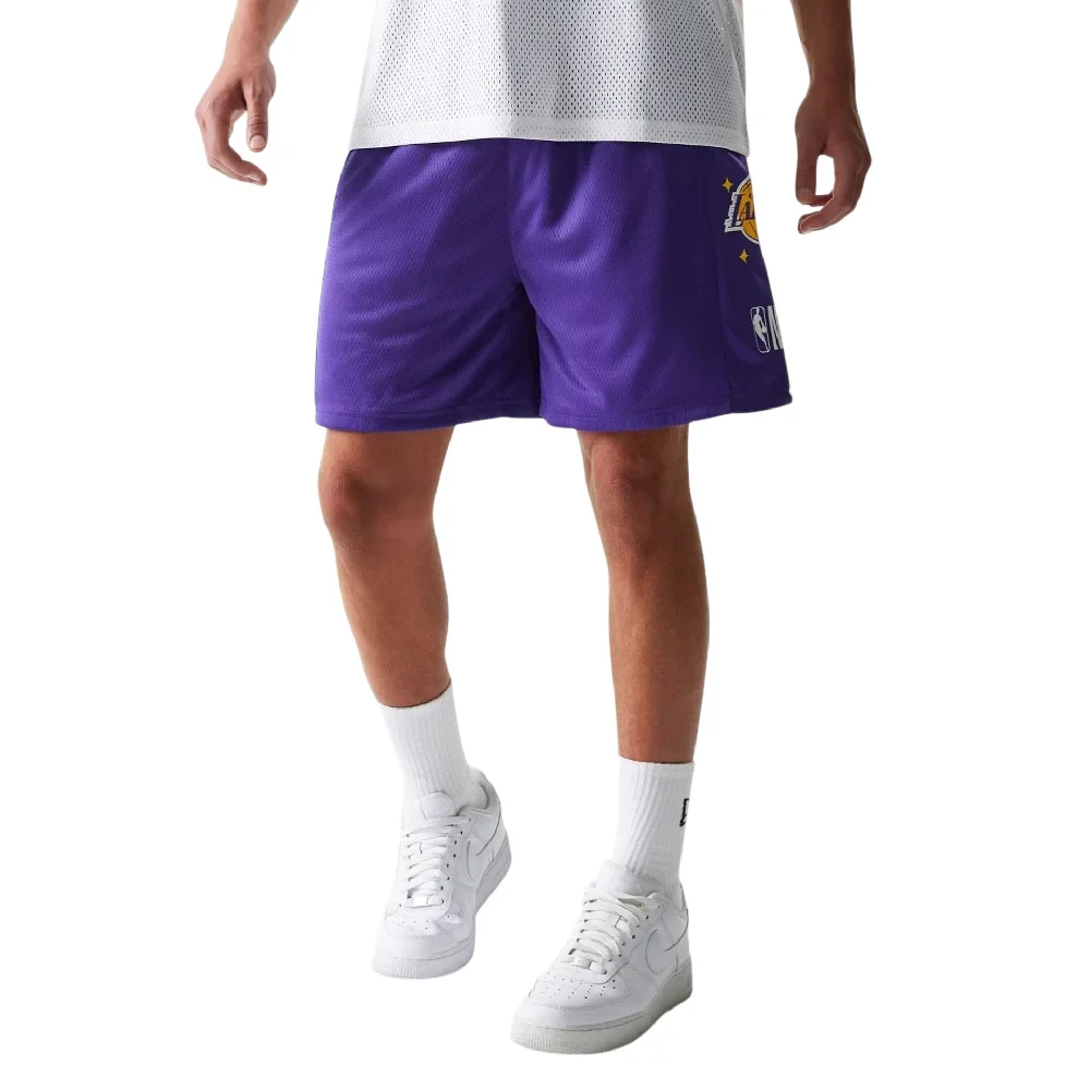 LA Lakers NBA Mesh Purple Shorts