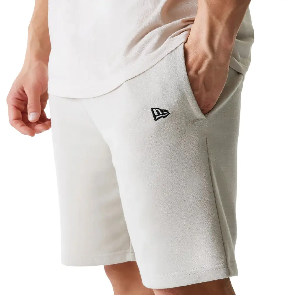 New York Yankees MLB League Essential French Terry Cream Shorts - Image 3