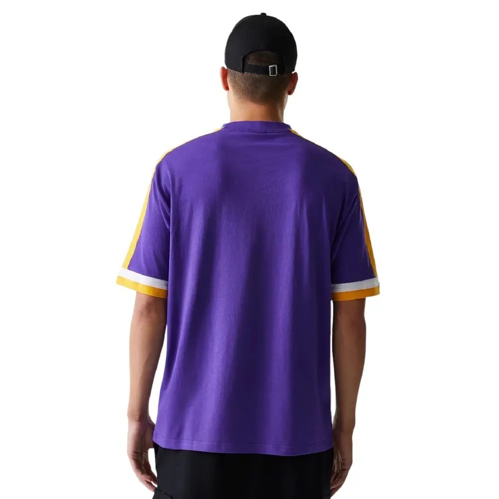 NBA Panel LA Lakers Oversized T-Shirt Purple - Image 2