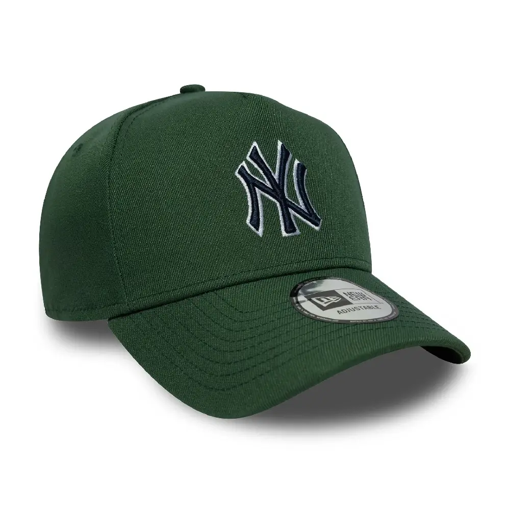New York Yankees MLB Outline Script Dark Green 9FORTY E-Frame Cap - Image 2