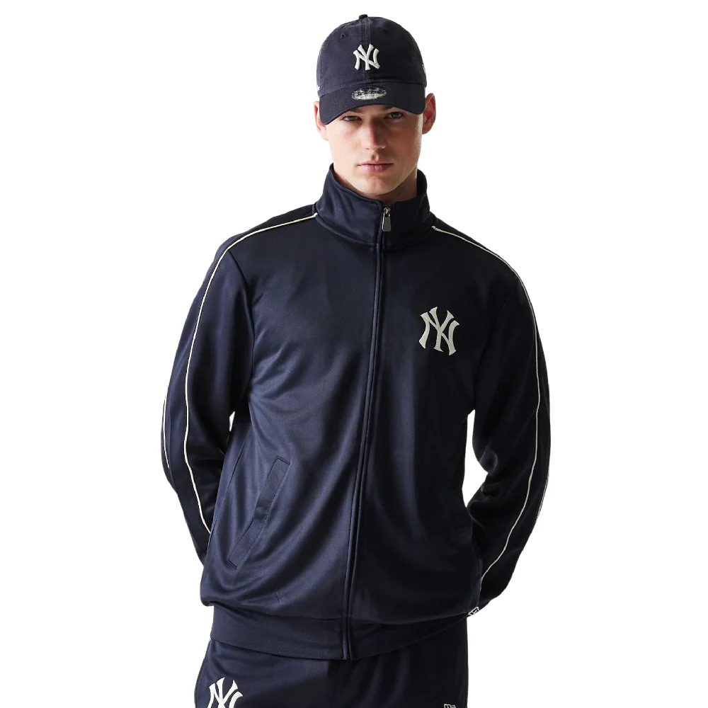 New York Yankees MLB Piping Navy Track Jacket