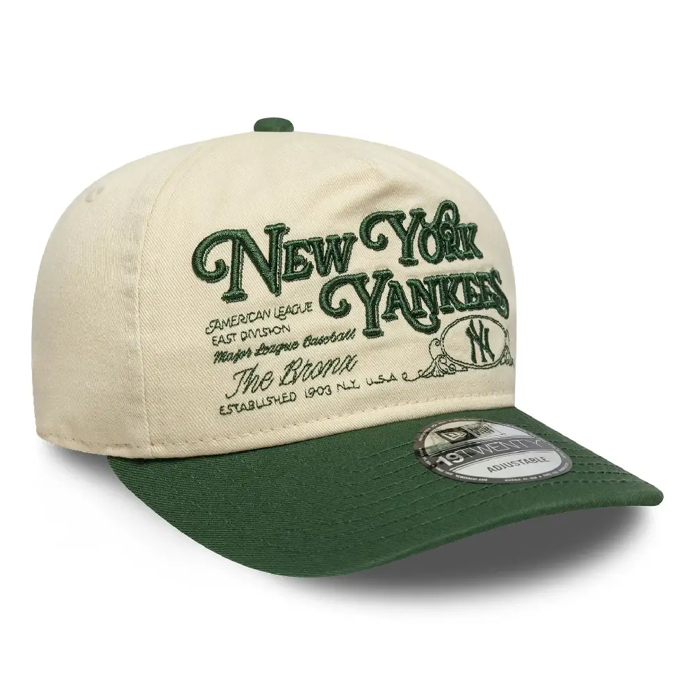 New York Yankees MLB Washed Graphic Dark Green 19TWENTY Cap - Image 2