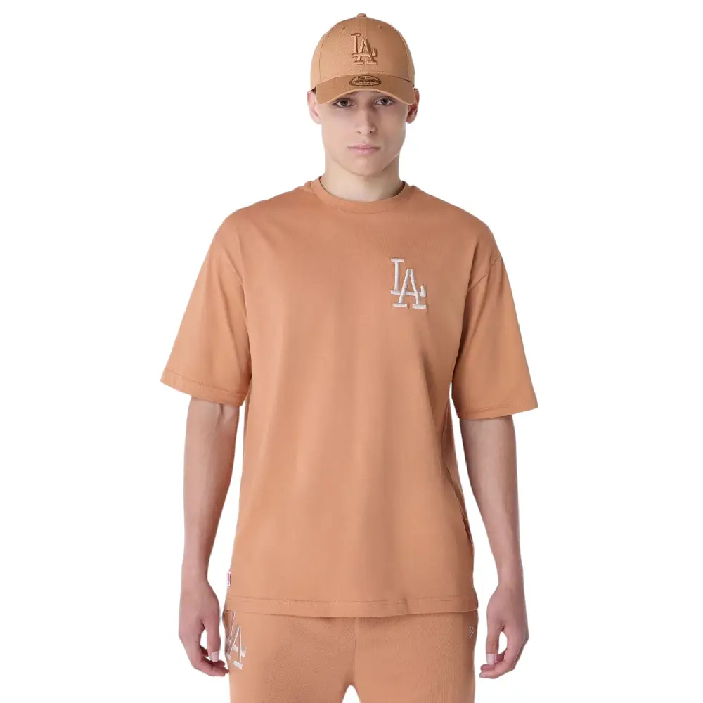 Oversize LA Dodgers MLB League Essential Beige T-Shirt